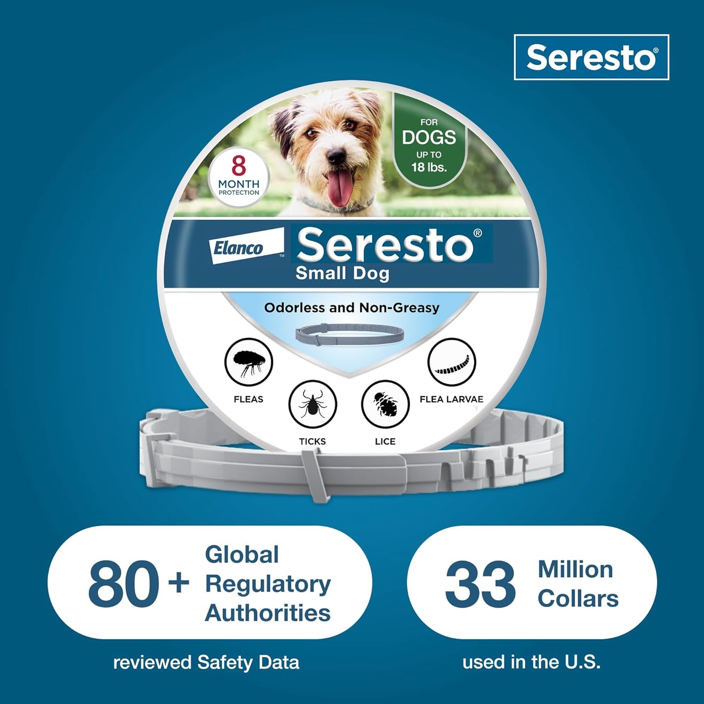 Seresto - Flea & Tick Preventative Collar for Small Dogs ( 30% Off )