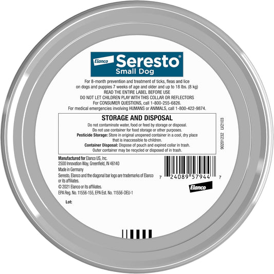 Seresto - Flea & Tick Preventative Collar for Small Dogs ( 30% Off )